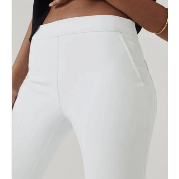 SPANX On-The-Go Cropped Kick Flare Pants Classic White Small 2-4 Summer - Picture 10 of 11